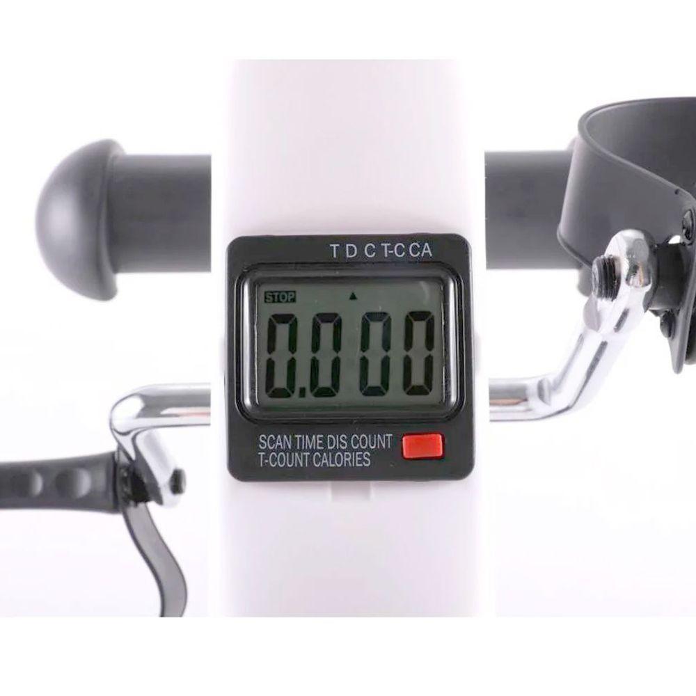 Mini Bicicleta Ergométrica Lorben Branca Fisioterapia Reabilitação Com Monitor Digital Gt380-w - 4