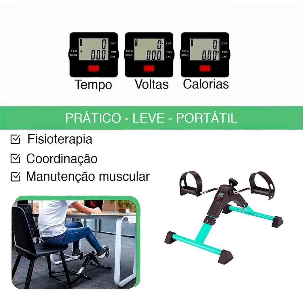 Mini Bicicleta Ergométrica Lorben Cicloergômetro Para Pernas E Braços Com Monitor Digital Gt931-bl - 3