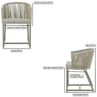 7 Cadeiras De Jantar área Noronha Fendi E3 Trama Original Rami - 2