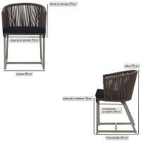 7 Cadeiras De Jantar área Noronha Fendi E12 Trama Original Marrom - 2