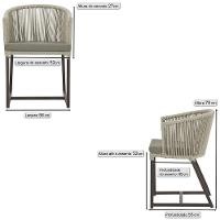 7 Cadeiras De Jantar área Noronha Marrom E8 Trama Original Rami