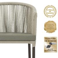 7 Cadeiras De Jantar área Noronha Marrom E8 Trama Original Rami - 5