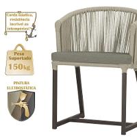 7 Cadeiras De Jantar área Noronha Marrom E8 Trama Original Rami - 6