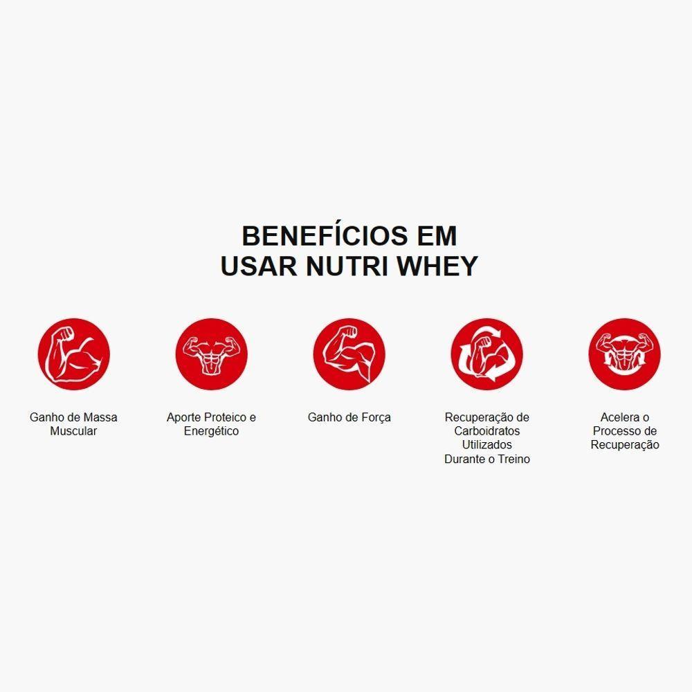 Nutri Whey Protein Refil 900g Sabor Morango - 4