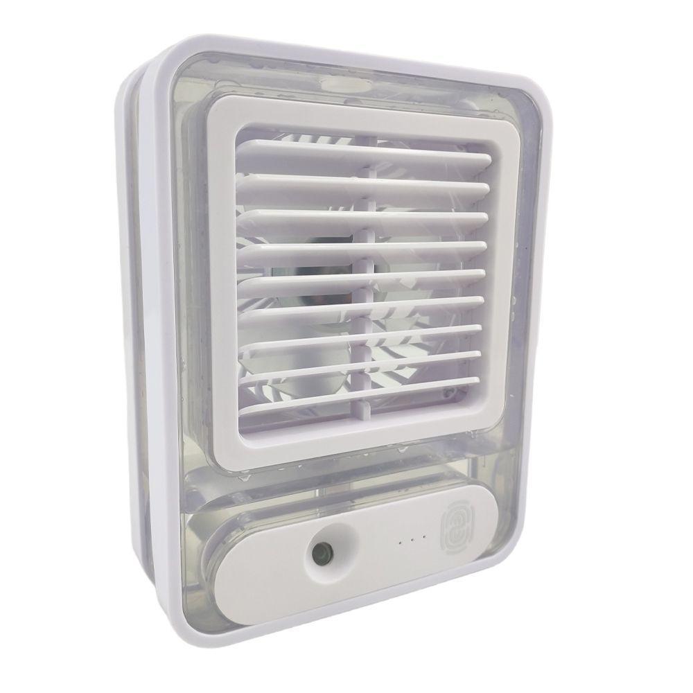 Ventilador Umidificador De Mesa Touch 3 Velocidades Led Usb Casa Trabalho Estudos Portatil Silencioso Refrescante - 10