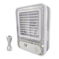 Ventilador Umidificador De Mesa Touch 3 Velocidades Led Usb Casa Trabalho Estudos Portatil Silencioso Refrescante