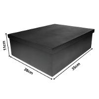 Caixa Para 3 Garrafa De Vinhos (35x28x11) Preto - 2