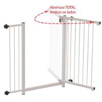 Grade Portão Pet Bebê Divisor Ambiente 80 Cm Branco