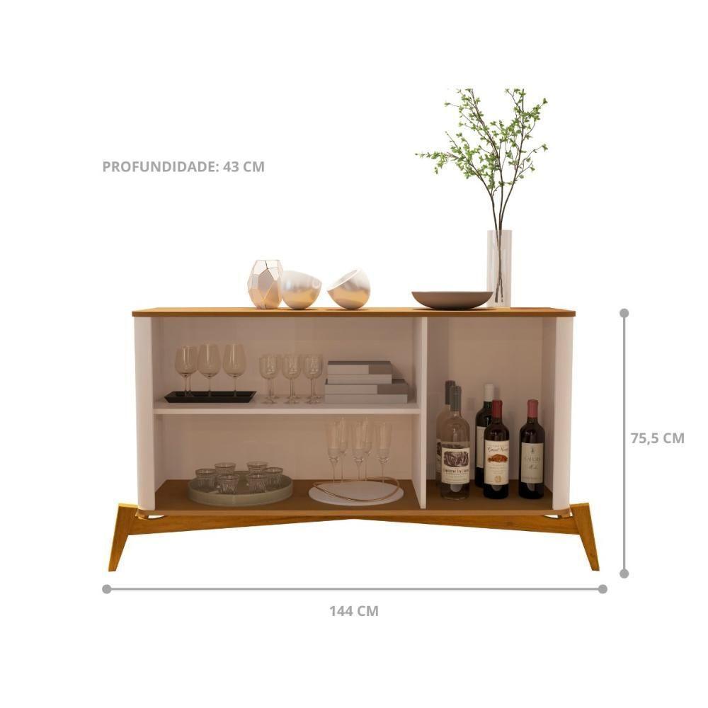 Buffet 3 Portas Juazeiro Off White Nature - 2