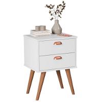 Mesa Apoio 2 Gavetas Lanciano Branco - 2