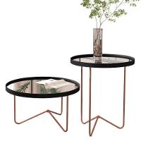 Jogo De Mesas Lechtestein Preto Bronze - 1