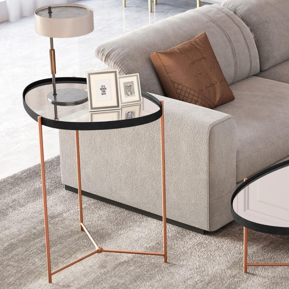 Mesa De Apoio Monterrey Preto Bronze - 1