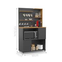 Cantinho 2 Portas Café Arraias Grafite Cinamomo - 4