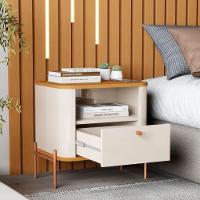 Jogo De Mesa De Cabeceira Bali Off White Nature Bronze - 4