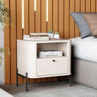 Jogo De Mesa De Cabeceira Bali Off White Preto - 2