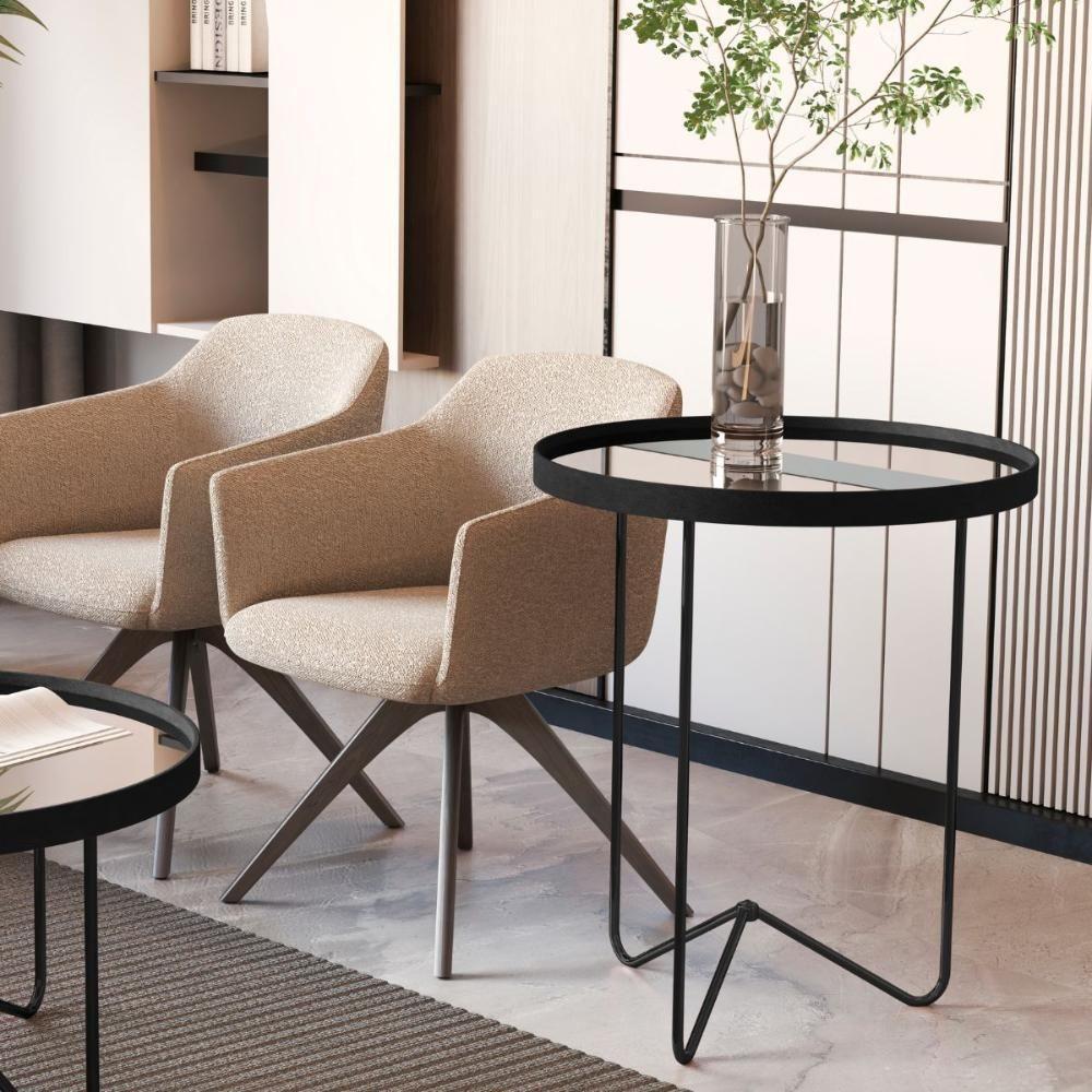 Jogo De Mesas Liechtesteins Preto Preto Fosco - 3