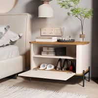 Jogo De Mesa De Cabeceira Sofia Off White Nature Preto - 4