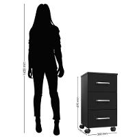 Mesa Para Computador Gávea Com Gaveteiro Gávea Preto - 2