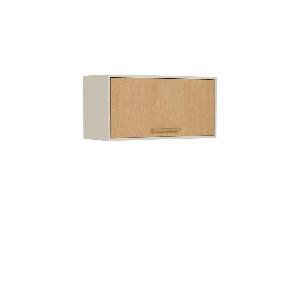 Armário Aéreo Porta Basculante Nogal Bossa Nova Bertolini Dourado Areia - 1