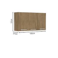 Armário Aéreo Com 3 Portas Dakar Samba Bertolini Carvalho - 2