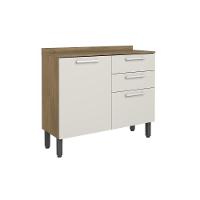 Cozinha Completa 9 Portas 2 Gavetas Branco Carvalho Samba Bertolini Branco Carvalho - 7