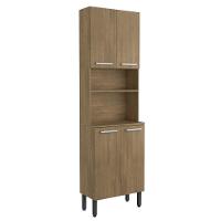 Cozinha Compacta 4 Portas 1 Prateleira Dakar Samba Bertolini Carvalho - 1