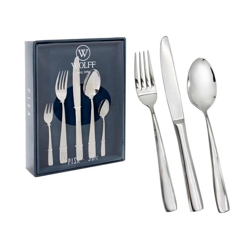 Faqueiro 30 Peças De Aço Inox Com Gift Box Pisa Wolff - 1
