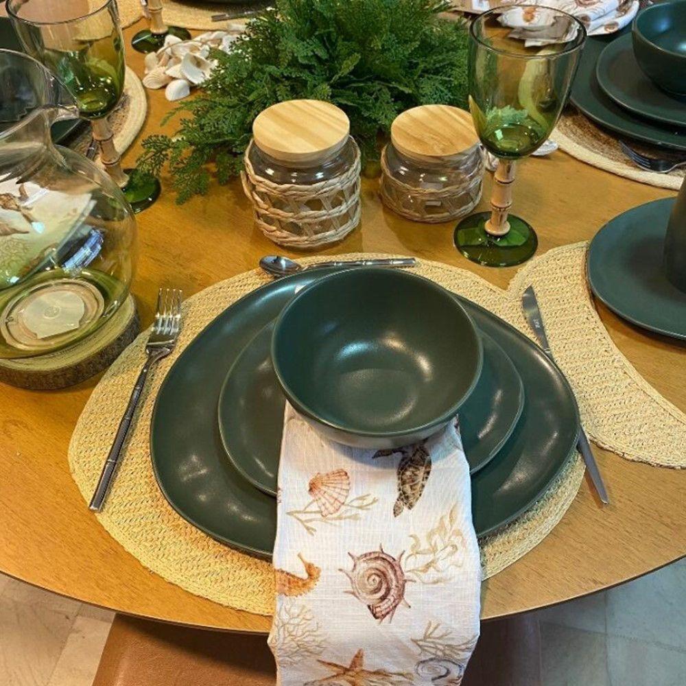 Pote De Vidro Com tampa em Madeira Sisal Wolff 350ml - 3