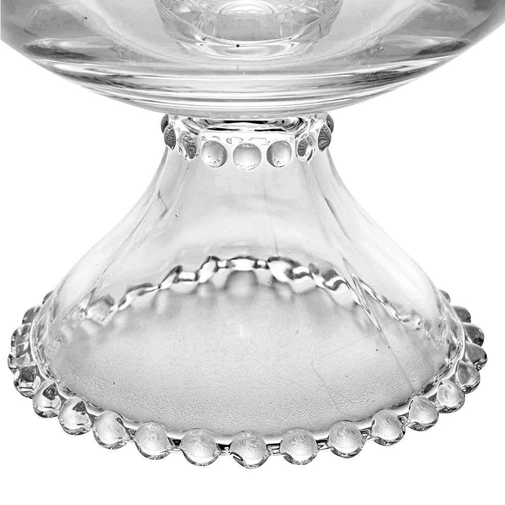 Tigela Saladeira De Cristal Com Pé Pearl 21x19cm Wolff - 3