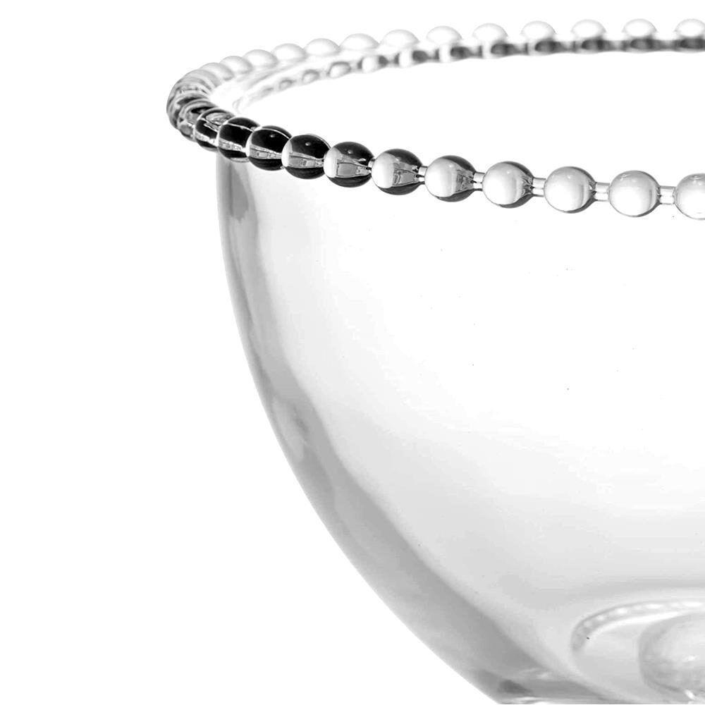 Tigela Saladeira De Cristal Com Pé Pearl 21x19cm Wolff - 4