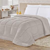 Coberdrom 100% Algodão Malha Com Manta Microfibra Queen 01 Peça - Cinza - 4