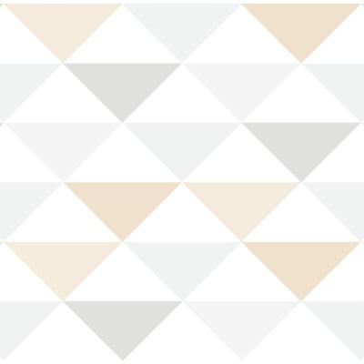 Papel De Parede Coleção Brincar Triângulo Geométrico 3603 - Rolo 10m X 0,52m