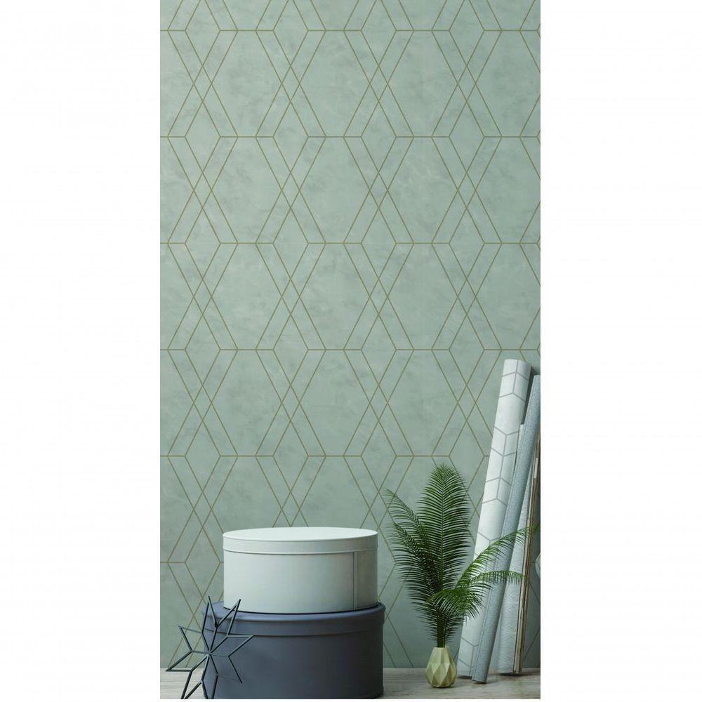 Papel De Parede Modern Maison Geometria Em Mármore Mm557704 - Rolo 10m X 0,52m - 2