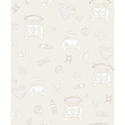 Papel De Parede Pure Kids Teens Hippie Kt68431 Tam. 4m² Papel De Parede Pure Kids & Teens Hippie Kt68431