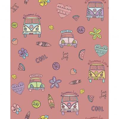 Papel De Parede Pure Kids Teens Hippie Kt68436 Tam. 4m² Papel De Parede Pure Kids & Teens Hippie Kt68436