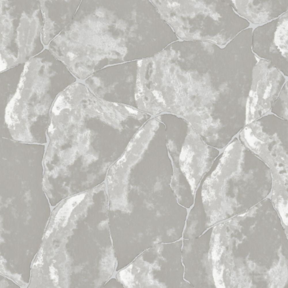 Papel De Parede Vip Pedra Bege E Branco Vip1035 - 1