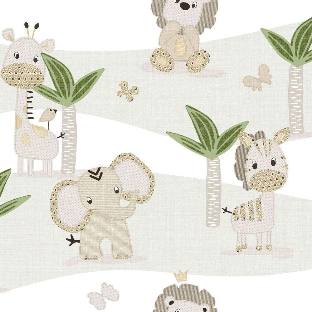 Papel De Parede Mondo Baby Wild Safari 13048 - Rolo 10m X 0,53m - 1