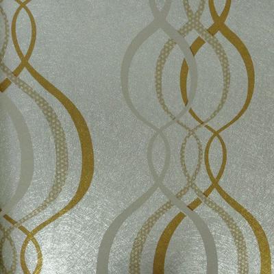 Papel De Parede Vinílico Bright Wall 980601 Prateado Rolo 10m X 0,53m