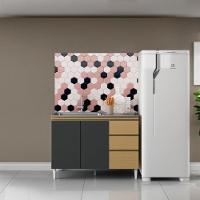 Balcão De Cozinha 3 Portas 2 Gavetas C/tampo Atacama Sophia Atacama / Grafite - 1