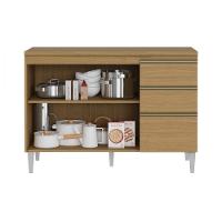 Balcão De Cozinha 3 Portas 2 Gavetas C/tampo Atacama Sophia Atacama / Grafite - 2