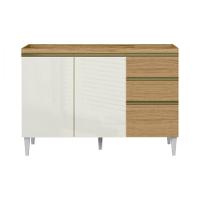 Balcão De Cozinha 3 Portas 2 Gavetas C/tampo Atacama Sophia Atacama / Off White - 1