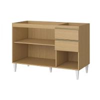 Balcão De Cozinha 3 Portas 2 Gavetas C/tampo Atacama Sophia Atacama / Off White - 3