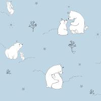 Papel De Parede Fofura Baby Ursinhos Fundo Azul Claro Ff4003 - 1