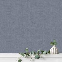 Papel De Parede Lille Aspecto Têxtil Azul 55101 - 1