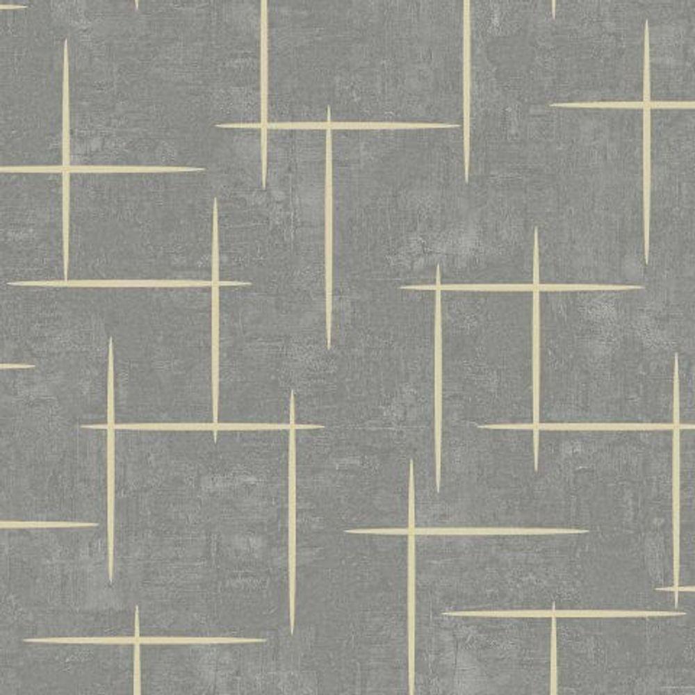 Papel De Parede Bobinex Essencial Geométrico Cinza 4312 - 1