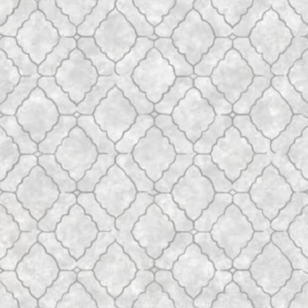 Papel De Parede Vip Geométrico Cinza E Prata Vip1032 - 1