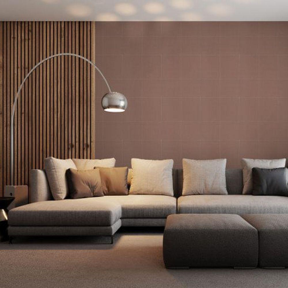 Papel De Parede Bobinex Essencial Aspecto Couro Sintético Marrom 4340 - 2