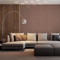 Papel De Parede Bobinex Essencial Aspecto Couro Sintético Marrom 4340 - 2