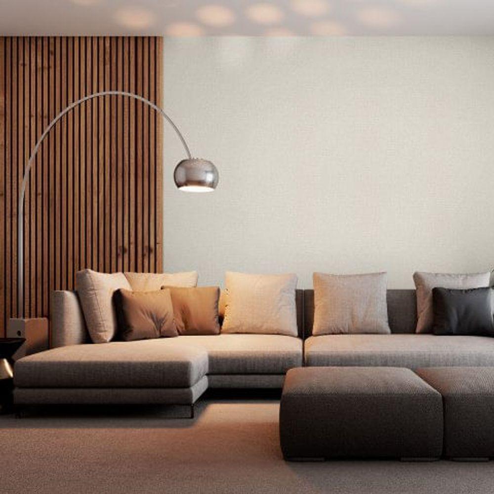 Papel De Parede Bobinex Essencial Aspecto Tecido Grosso Bege 4342 - 2