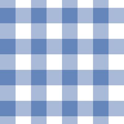 Papel De Parede Doce Estilo Xadrez Azul 82007